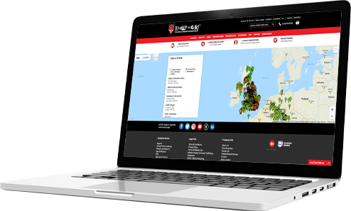 Laptop with Totally Wicked store locator